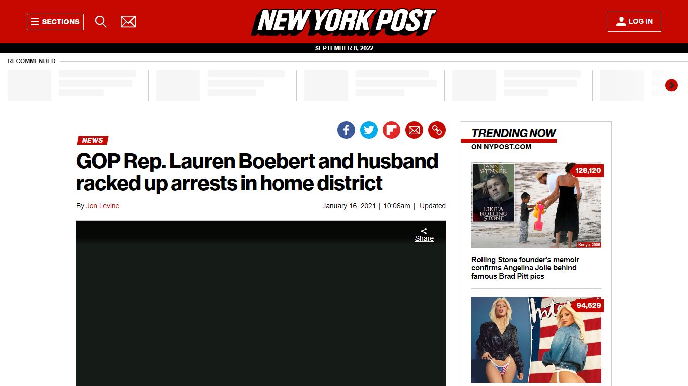 GOP Rep. Lauren Boebert and husband have racked up arrests - New York Post